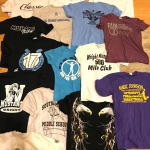 15 misc tee shirts bundle : adult small 1 large